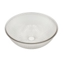 Klosz PIA przezroczysty prążkowany 30x13cm, E27
