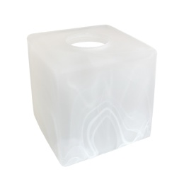 Klosz KOSTKA alabaster 80x75mm E27