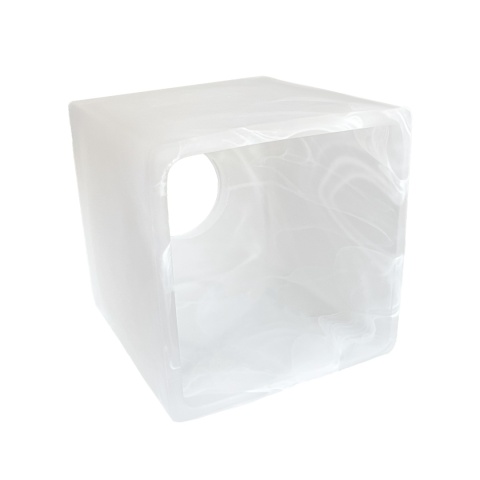 Klosz KOSTKA alabaster 80x75mm E27 Klosz KOSTKA alabaster 80x75mm E27