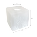 Klosz KOSTKA alabaster 80x75mm E27