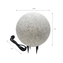 Lampa Kula ogrodowa - GARDEN BALL ∅ 28CM E27 imitacja kamienia