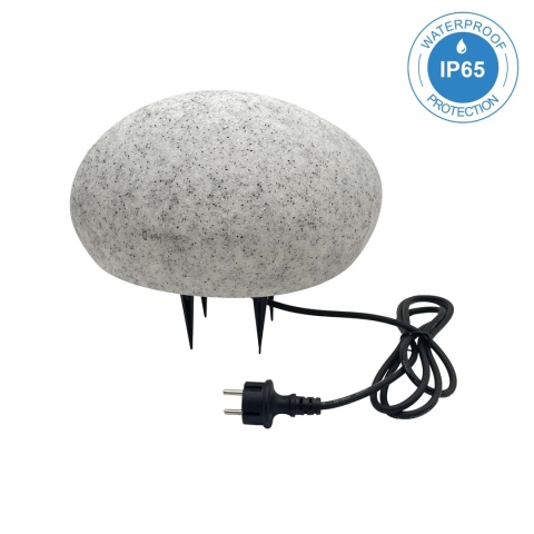 Lampa ogrodowa - GARDEN STONE szer. 31CM E27 imitacja kamienia