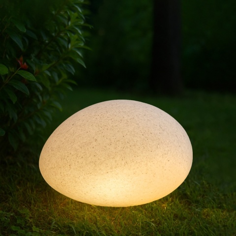 Lampa ogrodowa - GARDEN STONE szer. 31CM E27 imitacja kamienia