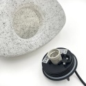 Lampa ogrodowa - GARDEN STONE szer. 31CM E27 imitacja kamienia