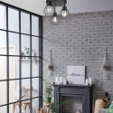 Lampa sufitowa 3-punktowa AUDREY czarna E27
