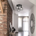 Lampa sufitowa 3-punktowa AUDREY czarna E27