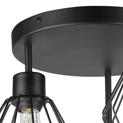 Lampa sufitowa 3-punktowa AUDREY czarna E27 Lampa sufitowa 3-punktowa AUDREY czarna E27