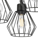 Lampa sufitowa 3-punktowa AUDREY czarna E27