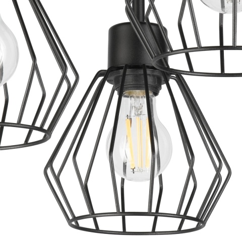 Lampa sufitowa 3-punktowa AUDREY czarna E27 Lampa sufitowa 3-punktowa AUDREY czarna E27