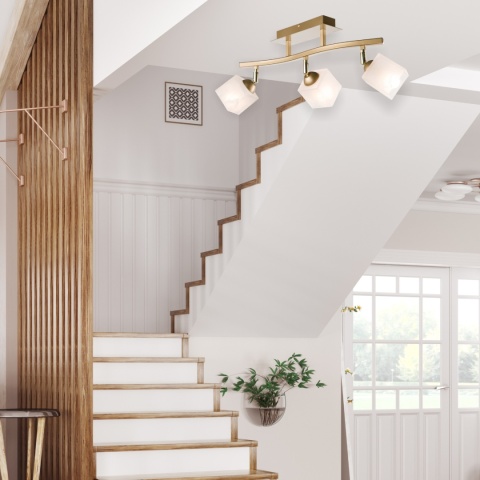 Lampa sufitowa KLARA 3-punktowa złoty E14 Lampa sufitowa KLARA 3-punktowa złoty E14