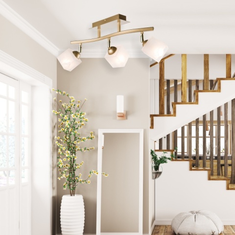 Lampa sufitowa KLARA 3-punktowa złoty E14 Lampa sufitowa KLARA 3-punktowa złoty E14