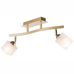 Lampa sufitowa KLARA 2-punktowa złota E14