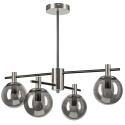 Lampa sufitowa LILOU ciemnoszara 4-punktowa E14