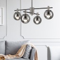 Lampa sufitowa LILOU ciemnoszara 4-punktowa E14