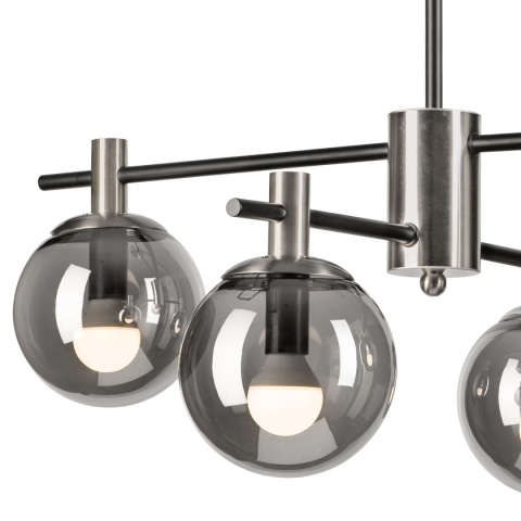 Lampa sufitowa LILOU ciemnoszara 4-punktowa E14 Lampa sufitowa LILOU ciemnoszara 4-punktowa E14