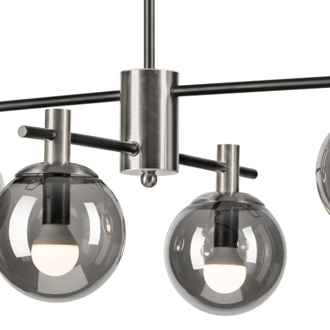 Lampa sufitowa LILOU ciemnoszara 4-punktowa E14 Lampa sufitowa LILOU ciemnoszara 4-punktowa E14