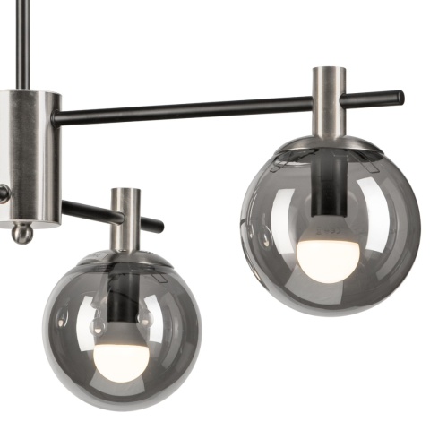 Lampa sufitowa LILOU ciemnoszara 4-punktowa E14 Lampa sufitowa LILOU ciemnoszara 4-punktowa E14
