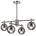Lampa sufitowa LILOU ciemnoszara 4-punktowa E14