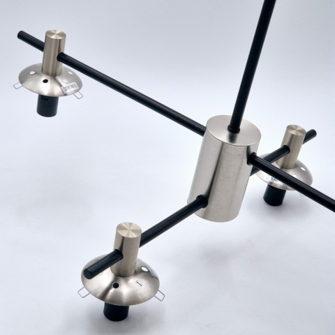 Lampa sufitowa LILOU ciemnoszara 4-punktowa E14 Lampa sufitowa LILOU ciemnoszara 4-punktowa E14