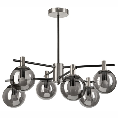 Lampa sufitowa LILOU ciemnoszara 6-punktowa E14