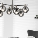 Lampa sufitowa LILOU ciemnoszara 6-punktowa E14