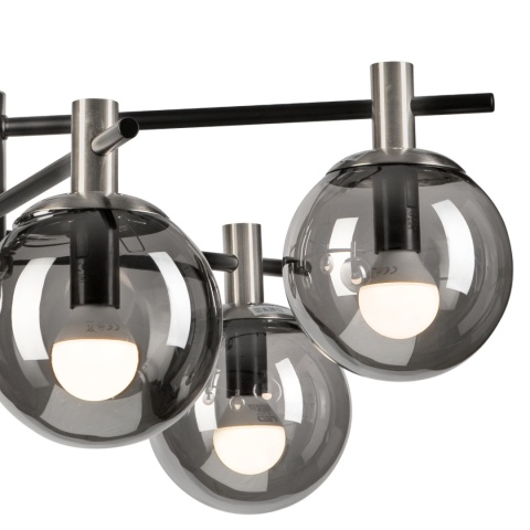 Lampa sufitowa LILOU ciemnoszara 6-punktowa E14 Lampa sufitowa LILOU ciemnoszara 6-punktowa E14