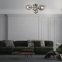 Lampa sufitowa MALENA dymnoszara 3-punktowa E14