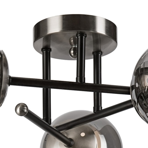 Lampa sufitowa MALENA dymnoszara 3-punktowa E14 Lampa sufitowa MALENA dymnoszara 3-punktowa E14