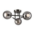 Lampa sufitowa MALENA dymnoszara 3-punktowa E14