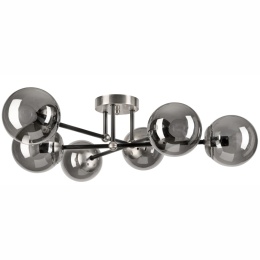 Lampa sufitowa MALENA dymnoszara 6-punktowa E14