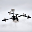 Lampa sufitowa MALENA dymnoszara 6-punktowa E14