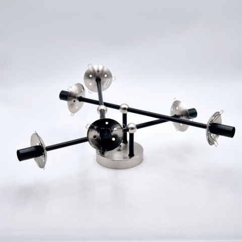Lampa sufitowa MALENA dymnoszara 6-punktowa E14 Lampa sufitowa MALENA dymnoszara 6-punktowa E14