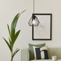 Lampa wisząca druciana 1-punktowa CORINA E27