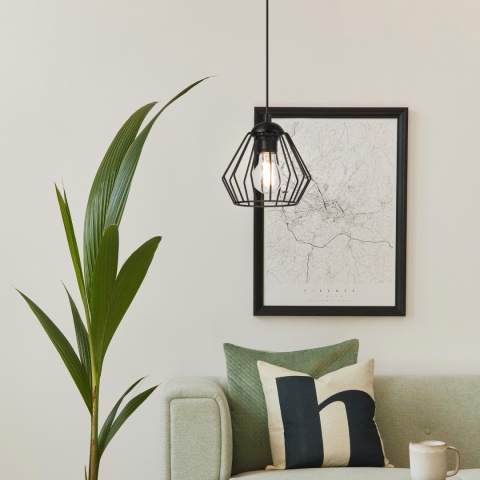 Lampa wisząca druciana 1-punktowa CORINA E27 Lampa wisząca druciana 1-punktowa CORINA E27