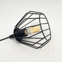 Lampa wisząca druciana 1-punktowa CORINA E27
