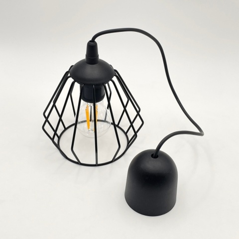 Lampa wisząca druciana 1-punktowa CORINA E27 Lampa wisząca druciana 1-punktowa CORINA E27