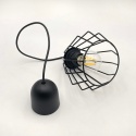 Lampa wisząca druciana 1-punktowa CORINA E27