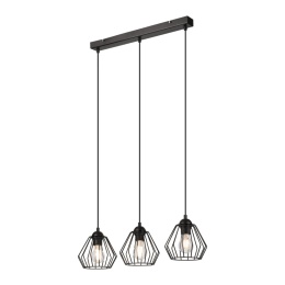 Lampa wisząca druciana 3-punktowa CORINA E27
