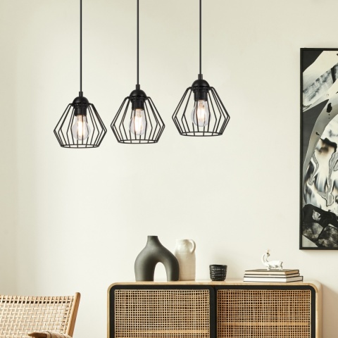 Lampa wisząca druciana 3-punktowa CORINA E27 Lampa wisząca druciana 3-punktowa CORINA E27
