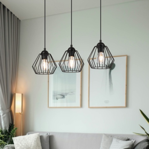 Lampa wisząca druciana 3-punktowa CORINA E27 Lampa wisząca druciana 3-punktowa CORINA E27