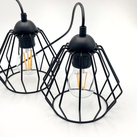Lampa wisząca druciana 3-punktowa CORINA E27 Lampa wisząca druciana 3-punktowa CORINA E27