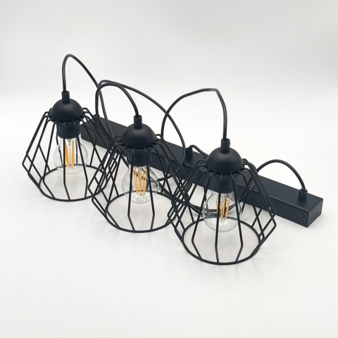 Lampa wisząca druciana 3-punktowa CORINA E27 Lampa wisząca druciana 3-punktowa CORINA E27