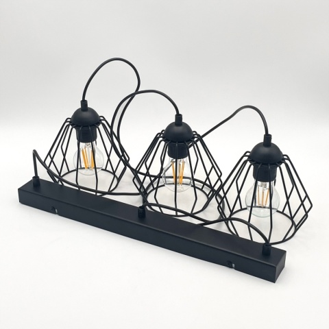 Lampa wisząca druciana 3-punktowa CORINA E27 Lampa wisząca druciana 3-punktowa CORINA E27