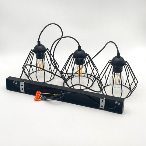 Lampa wisząca druciana 3-punktowa CORINA E27 Lampa wisząca druciana 3-punktowa CORINA E27