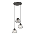 Lampa wisząca druciana 3-punktowa CORINA E27