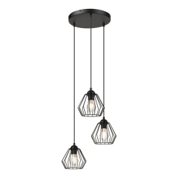 Lampa wisząca druciana 3-punktowa CORINA E27