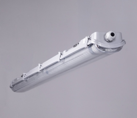 Hermetyczna lampa LED 120 cm do garażu i warsztatu – oprawa natynkowa typu świetlówka