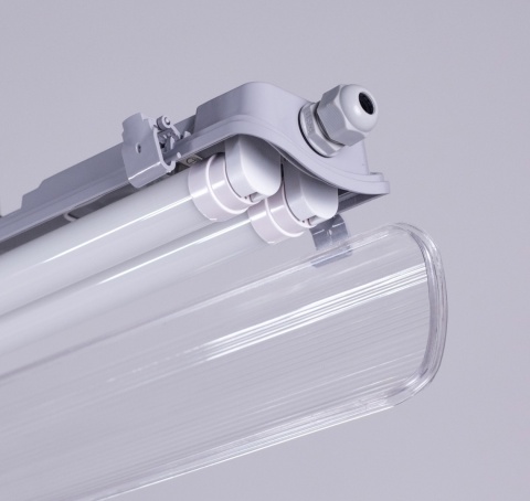 Hermetyczna lampa LED 120 cm do garażu i warsztatu – oprawa natynkowa typu świetlówka