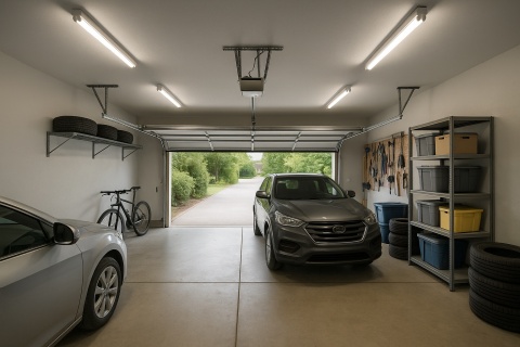 Hermetyczna lampa LED 120 cm do garażu i warsztatu – oprawa natynkowa typu świetlówka