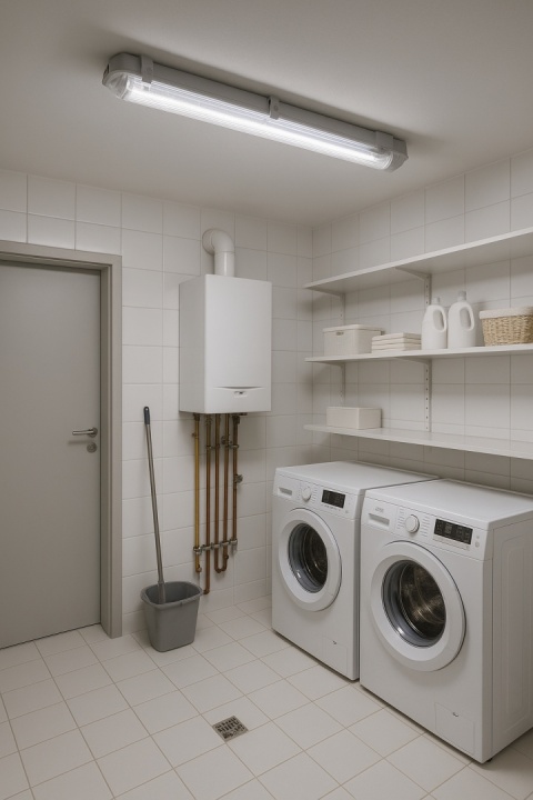 Hermetyczna lampa LED 120 cm do garażu i warsztatu – oprawa natynkowa typu świetlówka